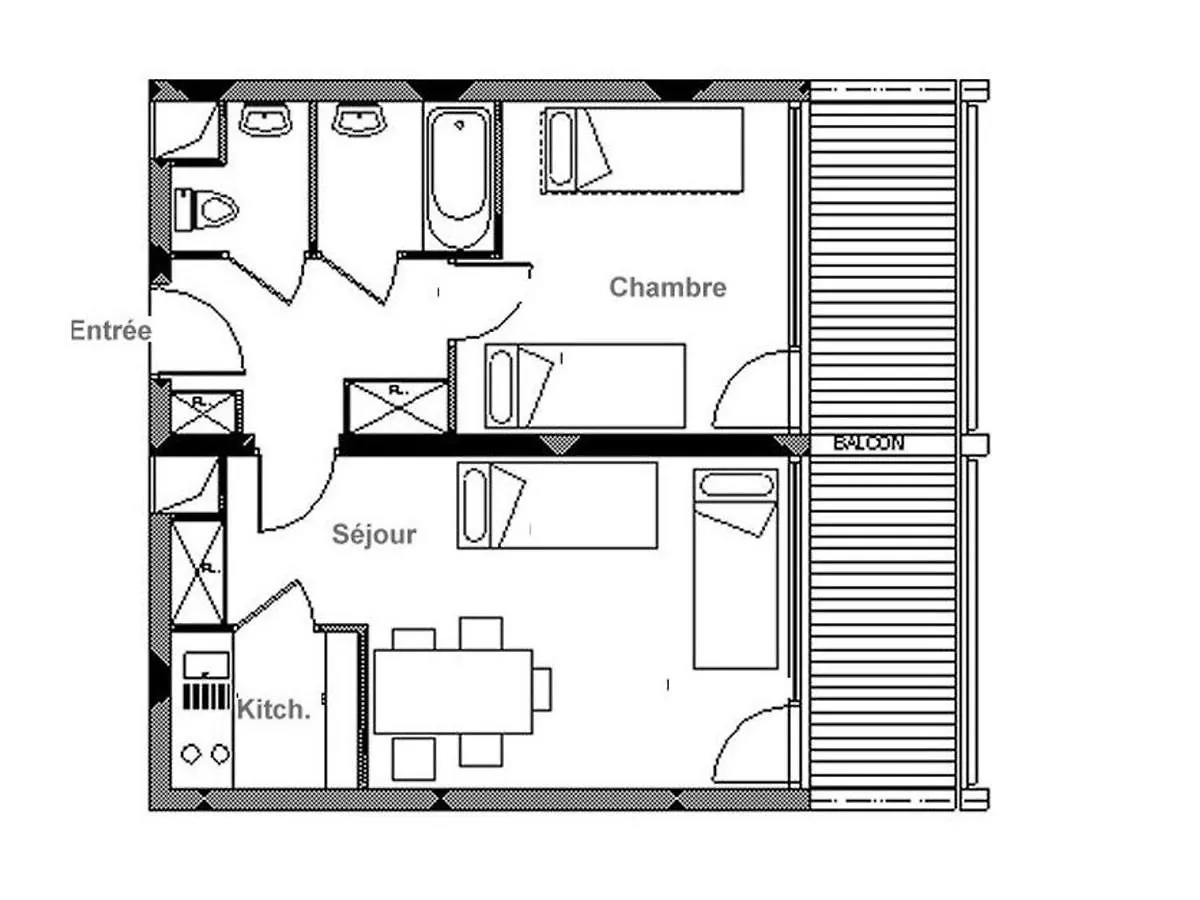 Appartement Lumineux Au Coeur De La Station Avec Balcon Sud, Acces Direct Aux Pistes, 5 Pers. - Fr-1-344-1059 Saint-Martin-de-Belleville Apartment